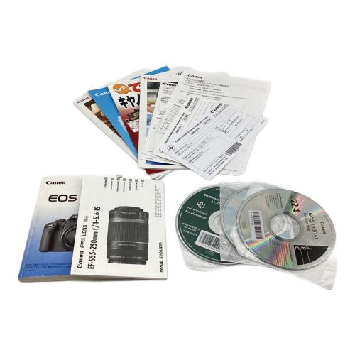 CANON (キャノン) デジタル一眼レフカメラ ダブルズームキット DS126231 充電器・充電ケーブル・望遠レンズ EOS Kiss X3 望遠レンズ型番(EF-S55-250mm F4-5.6 IS STM)