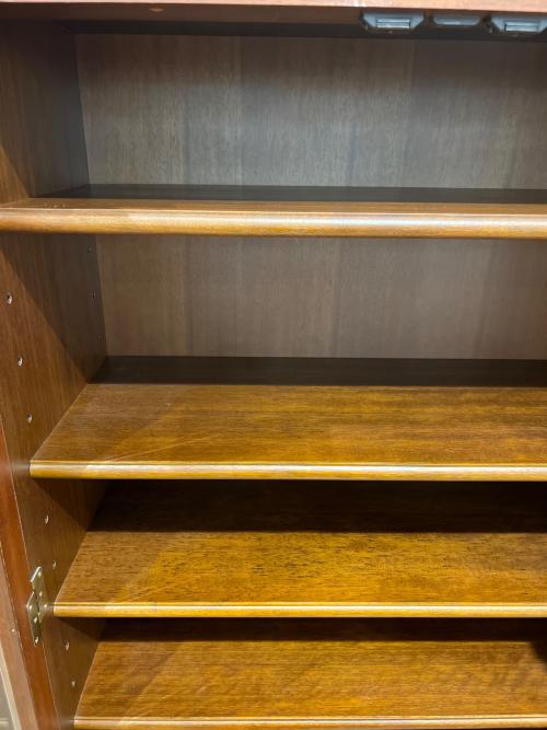 MARUNI (マルニ) 食器棚 幅78 奥45 高195（ｃｍ） ブラウン 地中海シリーズ