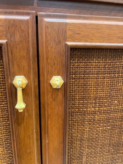 MARUNI (マルニ) 食器棚 幅78 奥45 高195（ｃｍ） ブラウン 地中海シリーズ