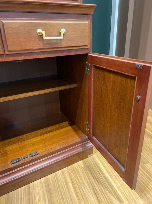 MARUNI (マルニ) 食器棚 幅78 奥45 高195（ｃｍ） ブラウン 地中海シリーズ