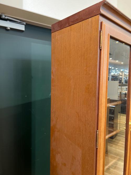 MARUNI (マルニ) 食器棚 幅78 奥45 高195（ｃｍ） ブラウン 地中海シリーズ