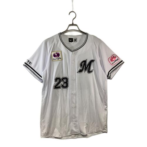 千葉ロッテマリーンズ (チバロッテマリーンズ) 応援グッズ SIZE L ホワイト ユニフォーム 23 石川