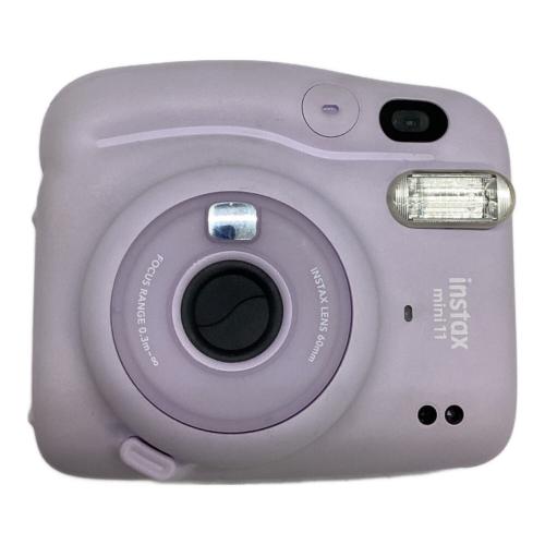 FUJIFILM (フジフィルム) 【ジャンク品】ポラロイドカメラチェキ 通電確認のみ ※ヨゴレ有 instax mini11 乾電池 ■