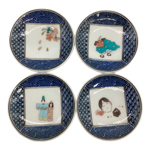 九谷焼 (クタニヤキ) 皿揃 陶賀 12Pセット