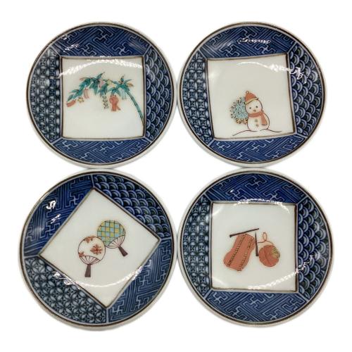 九谷焼 (クタニヤキ) 皿揃 陶賀 12Pセット