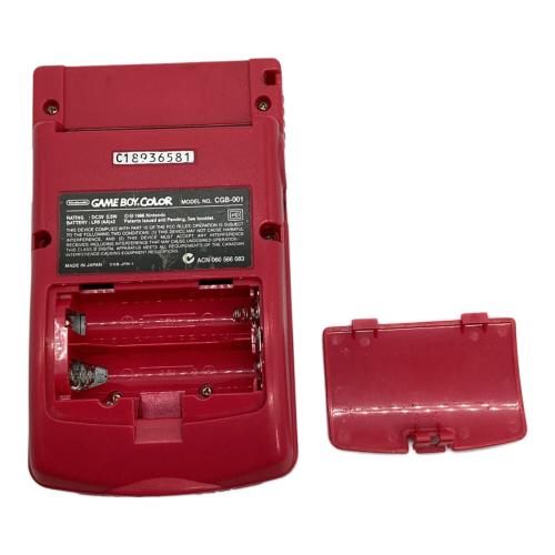 Nintendo (ニンテンドウ) GAMEBOY COLOR 画面,本体キズ・裏面シール劣化有 ※経年の為保証無し CGB-001 動作確認済み C18936581