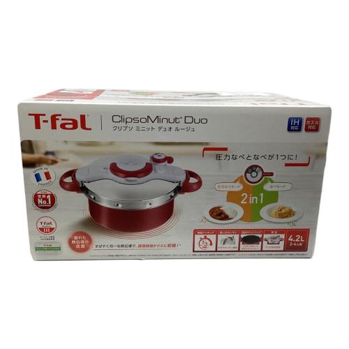 T-Fal (ティファール) クリプソ ミニット デュオ ルージュ PSCマーク(圧力鍋)有