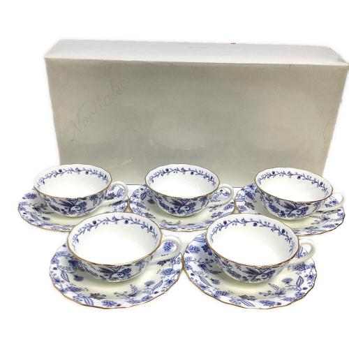 Noritake (ノリタケ) カップ&ソーサー ブルーソレンティーノ 5Pセット