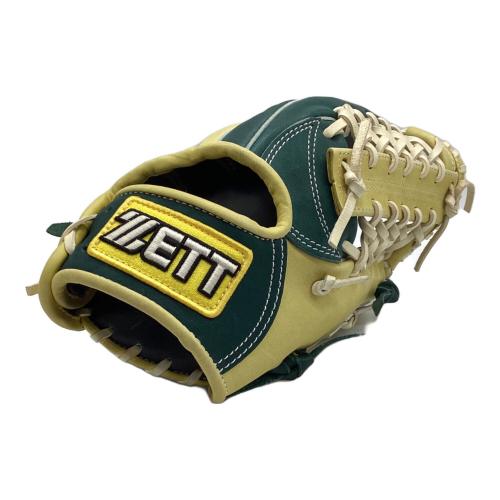 ZETT (ゼット) 軟式グローブ イエロー×グリーン 限定カラー オールラウンドモデル 右投げ用 BRGA36020