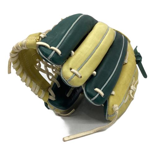 ZETT (ゼット) 軟式グローブ イエロー×グリーン 限定カラー オールラウンドモデル 右投げ用 BRGA36020