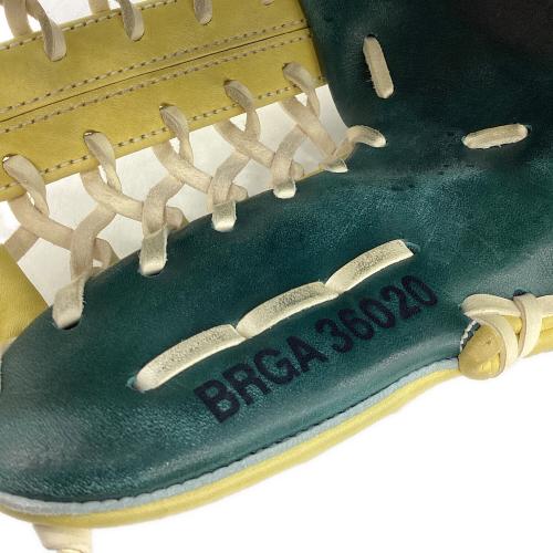 ZETT (ゼット) 軟式グローブ イエロー×グリーン 限定カラー オールラウンドモデル 右投げ用 BRGA36020