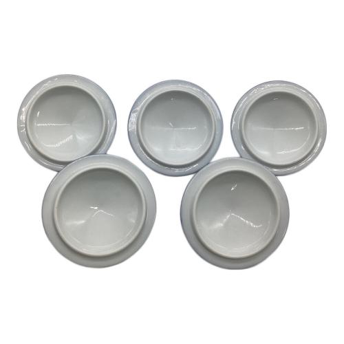 深川製磁 (フカガワセイジ) 蓋付湯呑み 5Pセット　USED品
