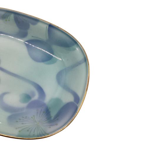 深川製磁 (フカガワセイジ) 銘々皿 ブルーフラワー 4Pセット