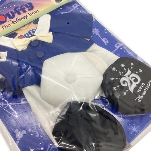 DISNEY (ディズニー) ディズニーグッズ 25周年 ブルー×ホワイト ※保存劣化有 ダッフィーコスチューム