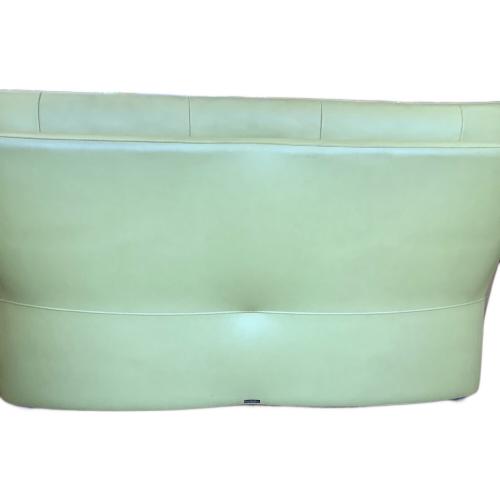 karimoku (カリモク) 3人掛けソファー　半革 ライトグリーン 半革