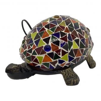 ステンドグラス カメランプ 動作確認済 ※インテリアとして 動作保証無