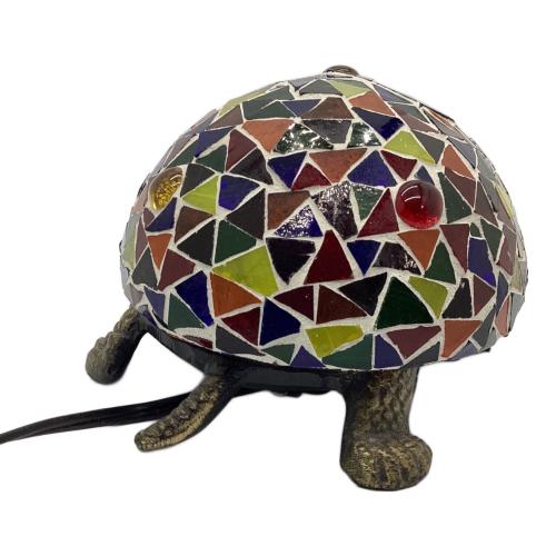 ステンドグラス カメランプ 動作確認済 ※インテリアとして 動作保証無