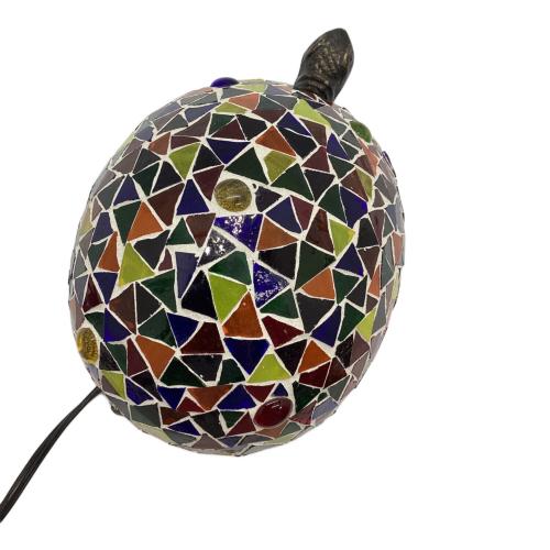 ステンドグラス カメランプ 動作確認済 ※インテリアとして 動作保証無