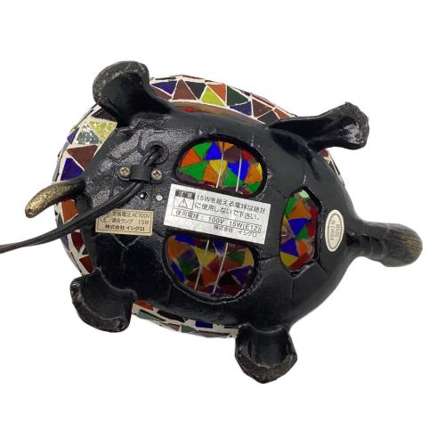 ステンドグラス カメランプ 動作確認済 ※インテリアとして 動作保証無