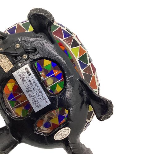 ステンドグラス カメランプ 動作確認済 ※インテリアとして 動作保証無