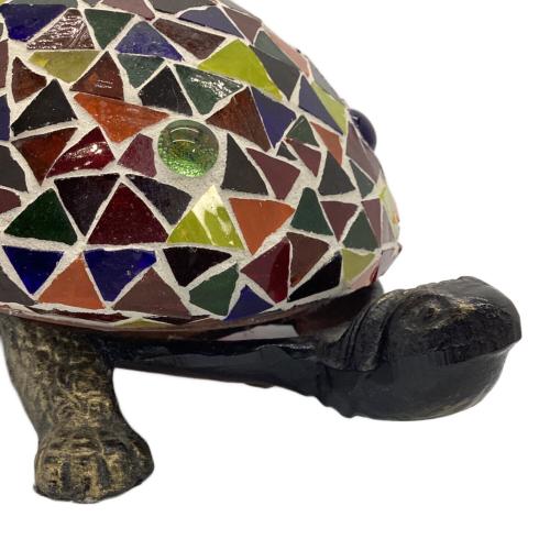 ステンドグラス カメランプ 動作確認済 ※インテリアとして 動作保証無