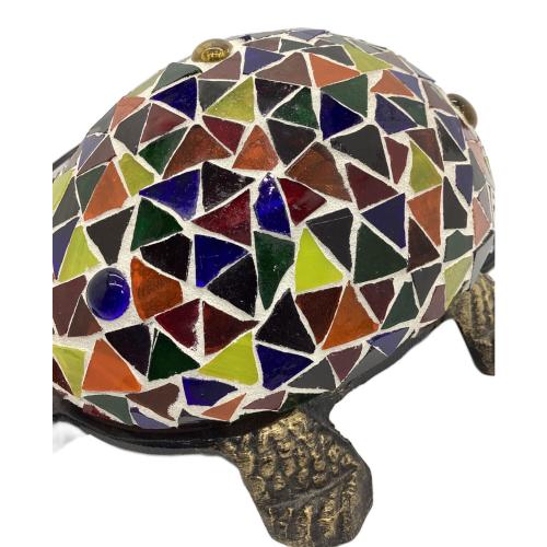 ステンドグラス カメランプ 動作確認済 ※インテリアとして 動作保証無