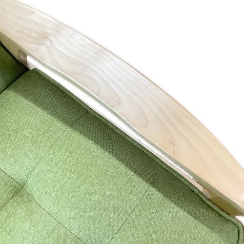 2人掛けソファー ナチュラル×グリーン 179 ファブリック