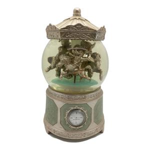 DISNEY (ディズニー) スノードーム オルゴール メリーゴーランド ※時計動作未確認