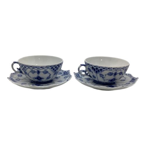 ROYAL COPENHAGEN (ロイヤル・コペンハーゲン) カップ&ソーサー ブルーフルーテッド・フルレース 2Pセット