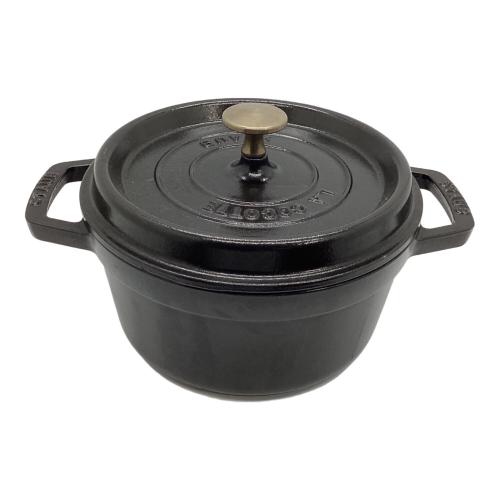 Staub (ストウブ) ピコ・ココット ラウンド ブラック 22cm