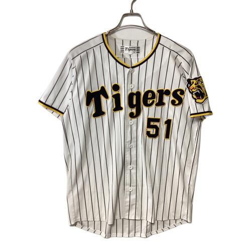 阪神タイガース (ハンシンタイガース) 応援グッズ Lサイズ ホワイト×ブラック×イエロー ユニフォーム 中野拓夢