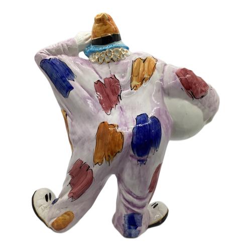 フィギュリン ピエロ ひび割れ有