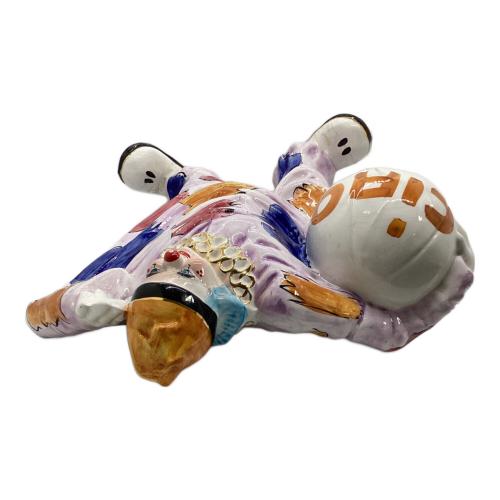 フィギュリン ピエロ ひび割れ有