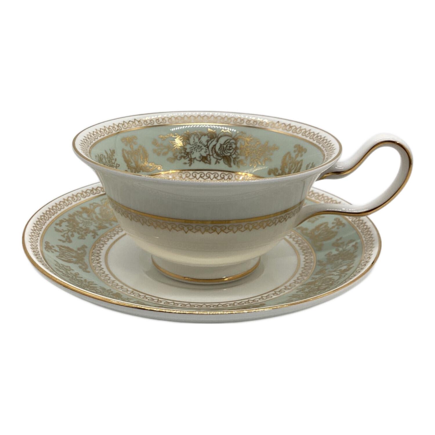 【新品】ウェッジウッド コロンビア セージグリーン オリエンタル カップ ペア 新品】ウェッジウッド コロンビア セージグリーン オリエンタル カップ