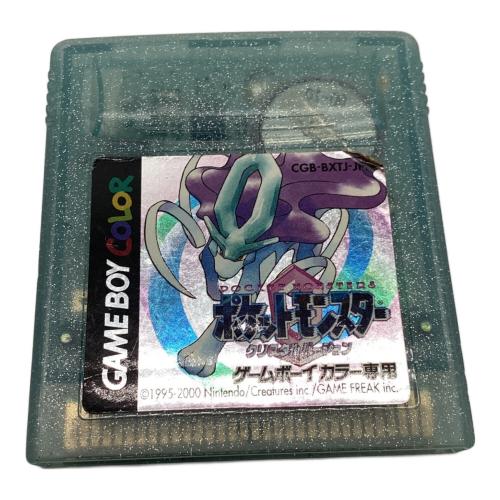 Nintendo（ニンテンドー） ゲームボーイ用ソフト 説明書一部欠品 動作未確認 ポケットモンスター クリスタルバージョン -