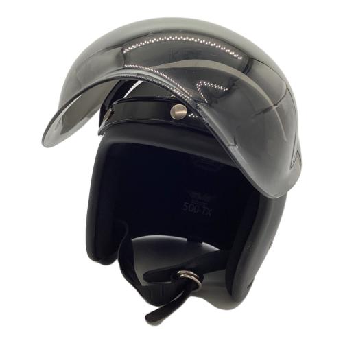 TT＆CO（ティーティーアンドシーオー） バイク用ヘルメット L/XL ブラック 500-TX PSCマーク(バイク用ヘルメット)有