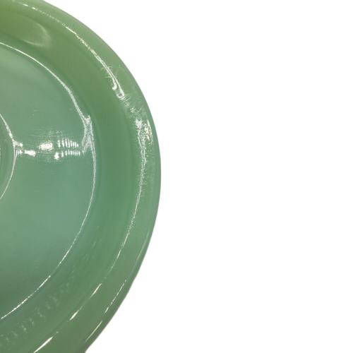 【美品】ファイヤーキング　コンポート　ジェダイ Fire King ジェダイ Jade-ite セントデニス・カップ＆ソーサー