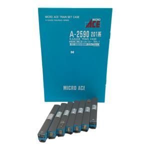 MICRO ACE (マイクロエース) Nゲージ 各車両連結部ドア歪み・ナンバープレート割れ有 201系 体質改善工事施工車・スカイブルー7両セット 動作確認済み
