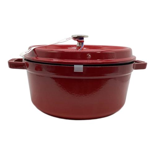Staub (ストウブ) ココット ラウンド チェリー 24cm 容量:3.8L 40509-835