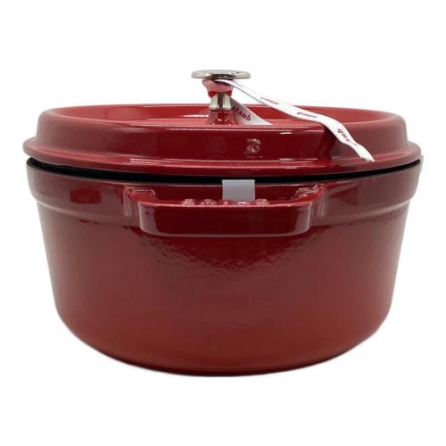 Staub (ストウブ) ココット ラウンド チェリー 24cm 容量:3.8L 40509-835