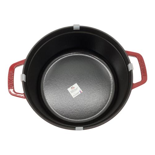 Staub (ストウブ) ココット ラウンド チェリー 24cm 容量:3.8L 40509