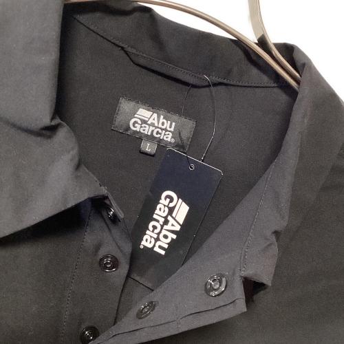 Abu Garcia (アブガルシア) ウォーターレジスタント フィッシングポロ メンズ SIZE L ブラック
