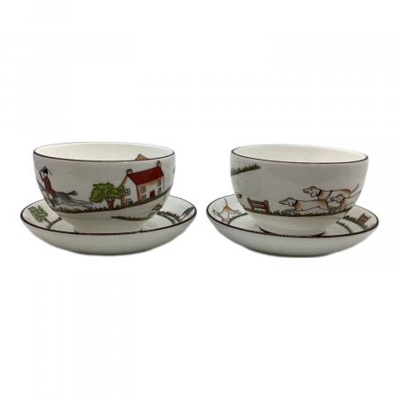 Wedgwood (ウェッジウッド) カップ&ソーサー ハンティングシーン 2P