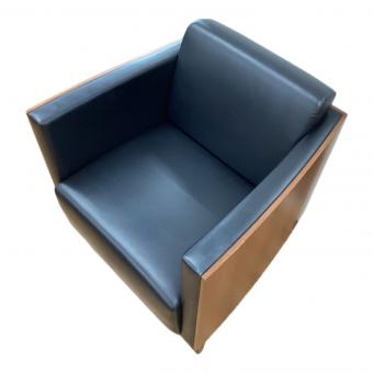 TENDO (天童木工) 1人掛けソファー ブラック×ブラウン