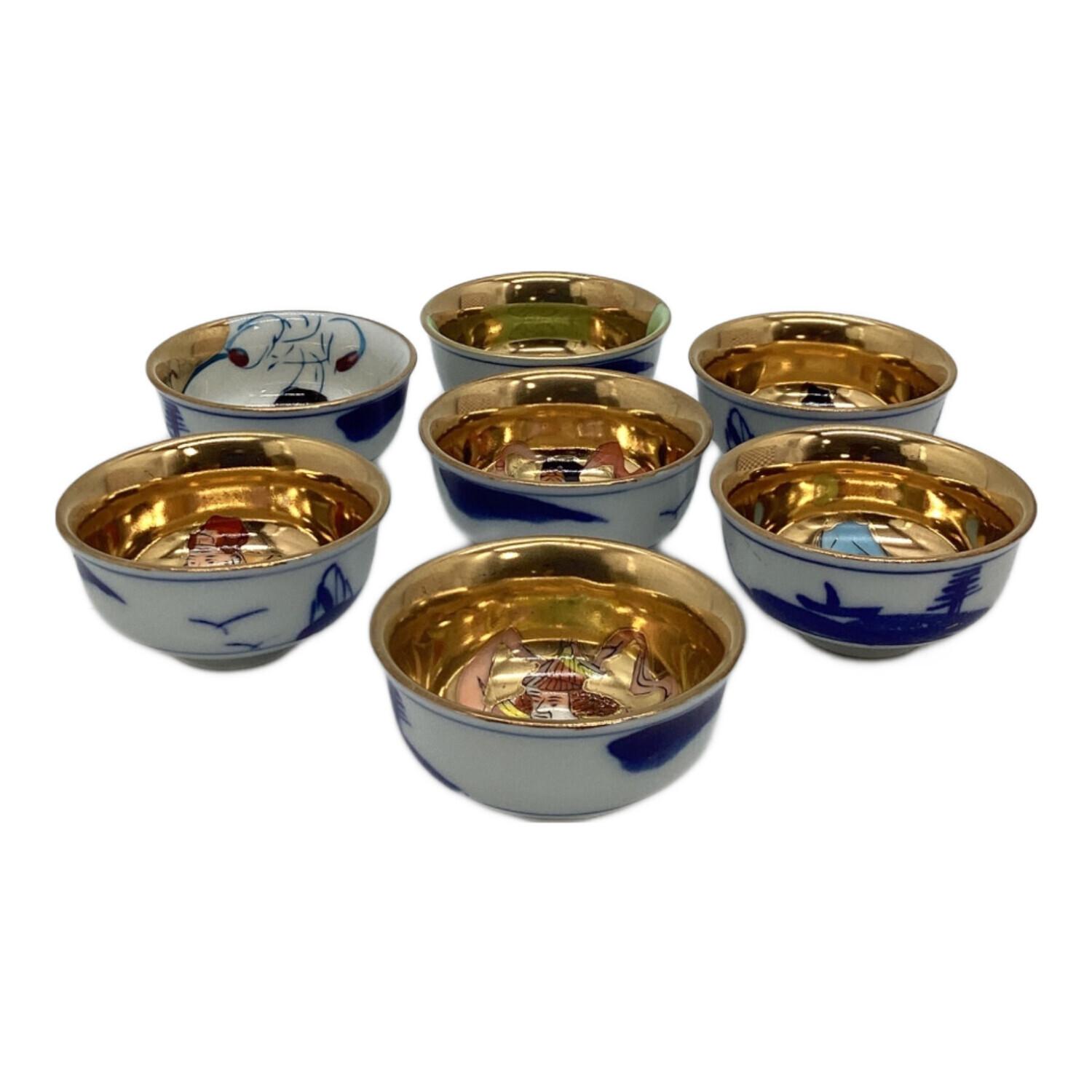 九谷焼 (クタニヤキ) 盃揃 七福神 7Pセット｜トレファクONLINE