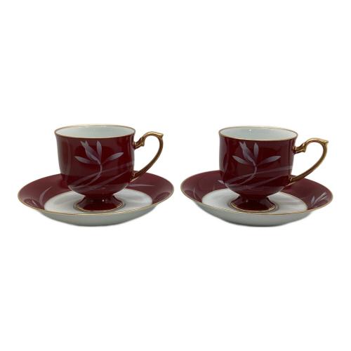 香蘭社 (コウランシャ) カップ&ソーサー ベネチアンレッド 2Pセット