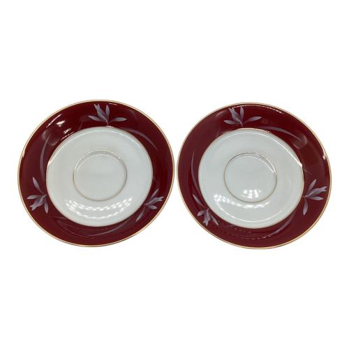 香蘭社 (コウランシャ) カップ&ソーサー ベネチアンレッド 2Pセット
