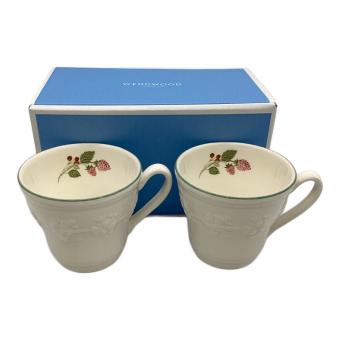 Wedgwood (ウェッジウッド) マグカップ フェスティビティー ラズベリー 2Pセット