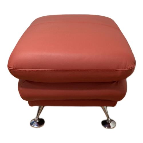 関家具 (セキカグ) オットマン レッド×シルバー