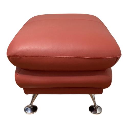 関家具 (セキカグ) オットマン レッド×シルバー